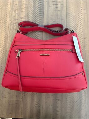 638 Rosetti Bright Coral/Red Shoulder Bag